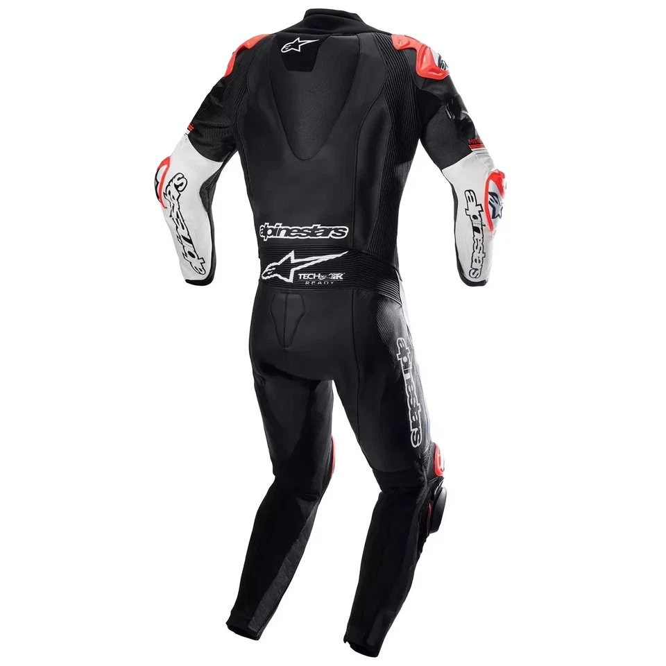 Alpinestars GP Tech V4 Leather Motorcycle Suit One Piece Black White By TriCore - Photo 2/4