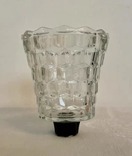 Home Interiors Diamond Cut Votive Candle Clear Glass Sconce Replacement New