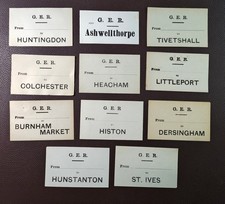 Great Eastern Railway Luggage Label Collection Set of 11
