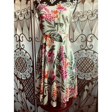 Old Navy Womens San Francisco California Floral Print Sleeveless Flare Dress S