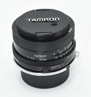 Tamron 28mm f2.5 Adaptall-2 Wide Angle Nikon AI Case/box/papers.
