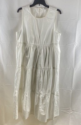 chinese dress ladies Madewell Women's Stripe Tiered Maxi Dress, Blue/White Stripe, 6 at Amazon  Women's Clothing store main image 1