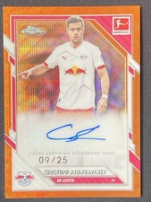 Christoph Baumgartner 2025-26 Topps Chrome Bundesliga Orange Wave Auto /25 BA-CB