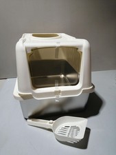 Katzenklo Edelstahl mit Deckel, XXL Katzenklo Große Katzentoilette Edelstahl aus