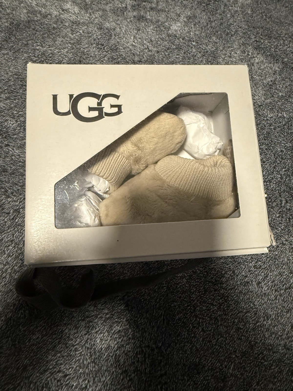 UGG BABY NESTI FLEECE BOOTIE - TAN Size 0/1 NEW