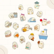 20pcs Cute Duck Stickers Pack | Kawaii Animal Stickers | Planner, Laptop