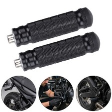 2X Motorcycle Bike Foot Pegs Footpegs Rear Set Pedals Racing Universal Black