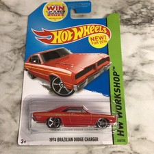 Hot Wheels New For 2014 Workshop 1974 Brazilian Dodge Charger 240/250 HTF