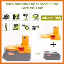 New Adapter For Ridgid 18V Li-ion Battery Adapter to For Ryobi 18V Power Tools