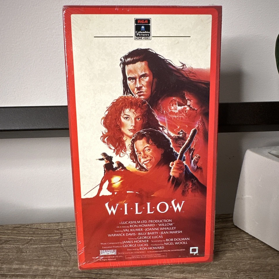 Willow VHS 1988 NEW Sealed RCA/Columbia First Print LucasFilm Val Kilmer Fantasy - Image 2 of 4