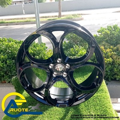 MIM JUNIOR B 19 Zoll Leichtmetallfelgen 4x Schwarz für Alfa Romeo
