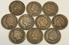1896 - 1C - LOT OF 10 - INDIAN HEAD PENNY | CENT  - 39.0 Million Mintages