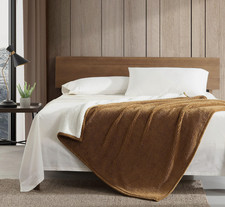 - Blanket, Super Soft Reversible Sherpa Brushed Fleece Bedding.