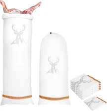 5Pcs Game Bags Elk Hunting Meat Bags, 12''x48''/4pcs,12''x28''/2pcs, white