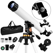 Professional Astronomical Telescope with High Tripod For HD Viewing Adults Kids