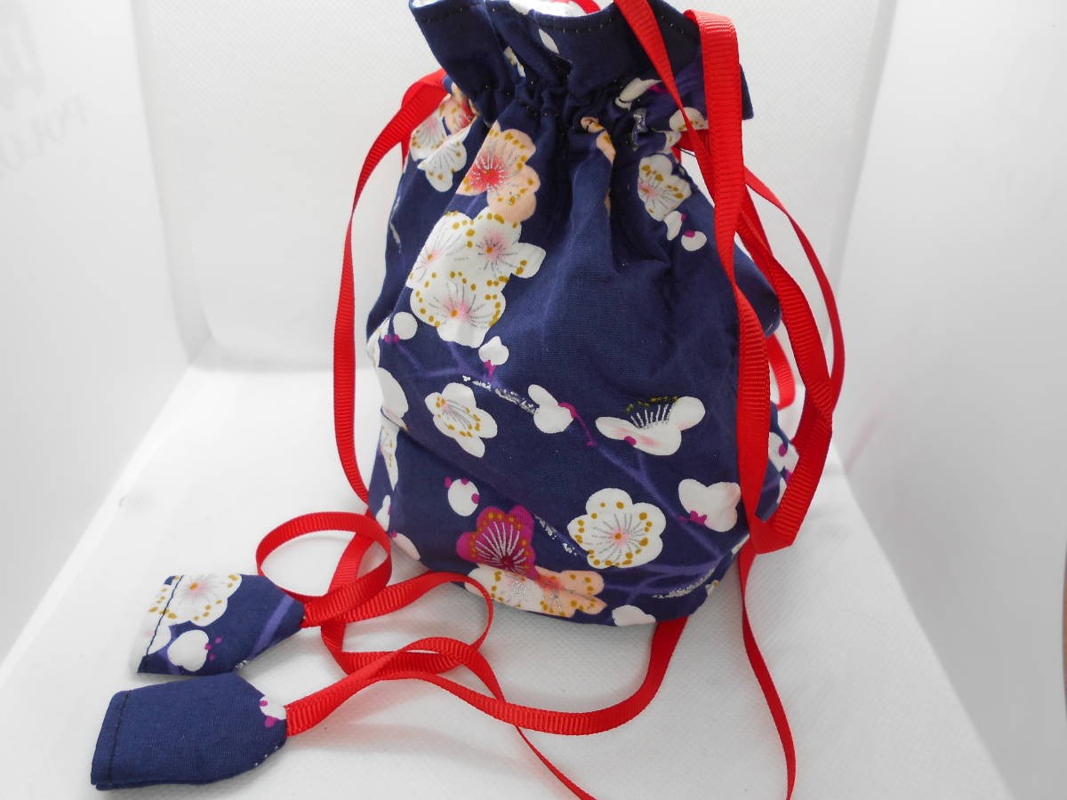 [New] Mini drawstring accessory pouch Japanese pa… - image 2