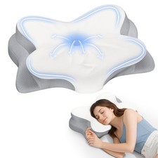 Cervical Neck Pillow, Ergonomic Memory Foam Pillows for Neck Pain Relief with...
