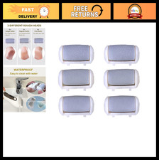 6 Pack Electric Callus Remover Replacement Roller Heads for Foot File - Pedicure