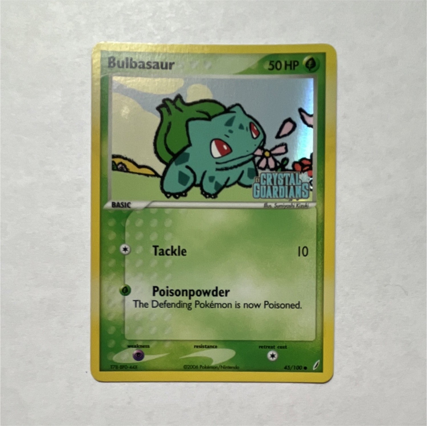 Bulbasaur EX Crystal Guardians Reverse Holo 45/100 NM