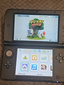 Nintendo 3DS LL XL SPR-001 Metallic Blue System + 8 Games charger case & SD Card