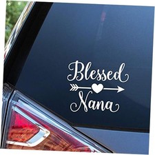 Blessed Nana Decal Vinyl Car Sticker  Cars Trucks Vans Walls Laptop  White