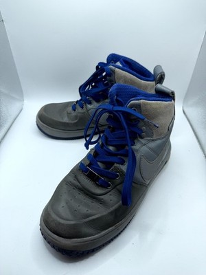 Nike Lunar Force 1 Sneakerboot 706803-003 Kids 6 Cool Dark Gray Leather Boot