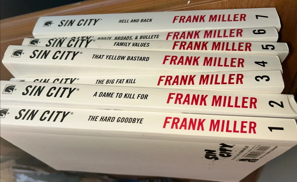 Sin City Graphic Novel Complete Set Volumes 1-7 Frank Miller Second Edition 2005 - Image 3 of 3
