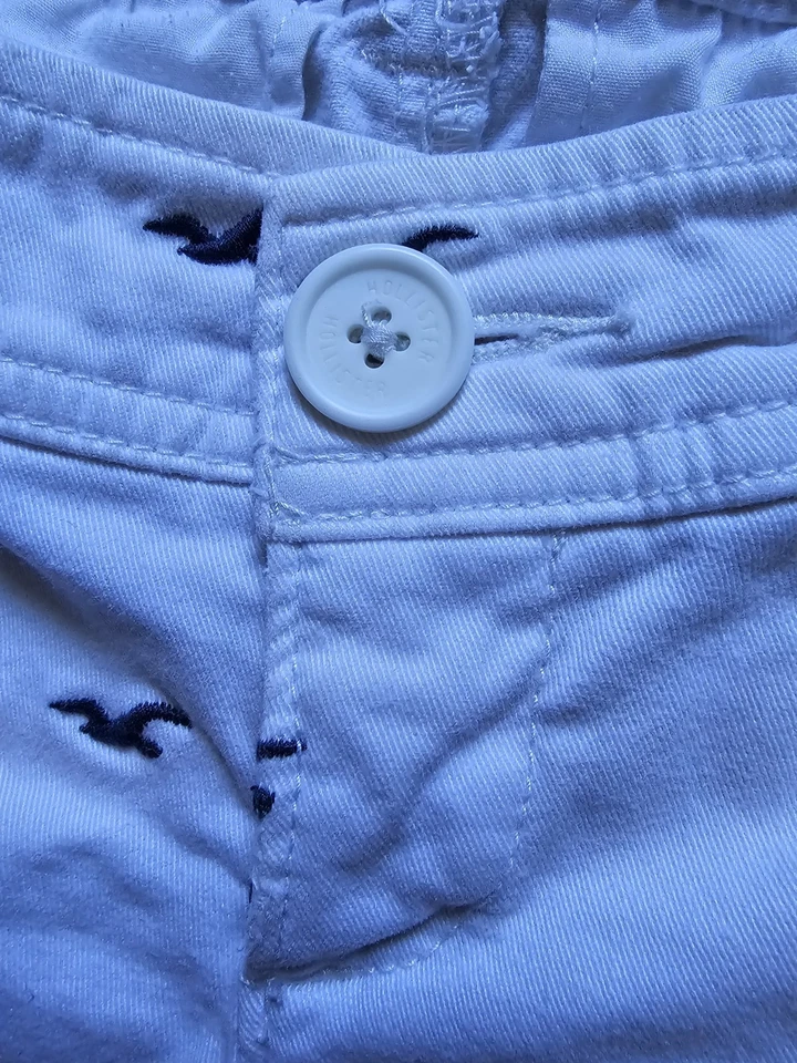 Pantalones Cortos Hollister De Colección Tiro Súper Bajo Micro Mini Estampado Y2K Festival Foto 3 de 4