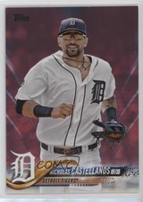 2018 Topps Mother's Day Pink 50/50 Nick Castellanos Nicholas #545 b4d