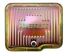 Zinc Plated Transmission Pan Stock Capacity 2 Inch Depth For Chevy Gm Powerglide