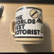 Vintage 1978 John Clappison HORNSEA POTTERY "The Worlds Best motorist Mug