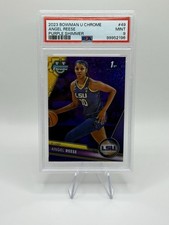 2023-24 Bowman U Chrome Angel Reese 1st Purple Shimmer Refractor PSA 9 #49