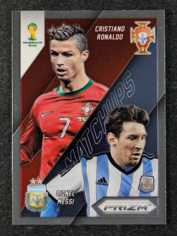 2014 Panini Prizm World Cup CRISTIANO RONALDO/LIONEL MESSI Matchups #19