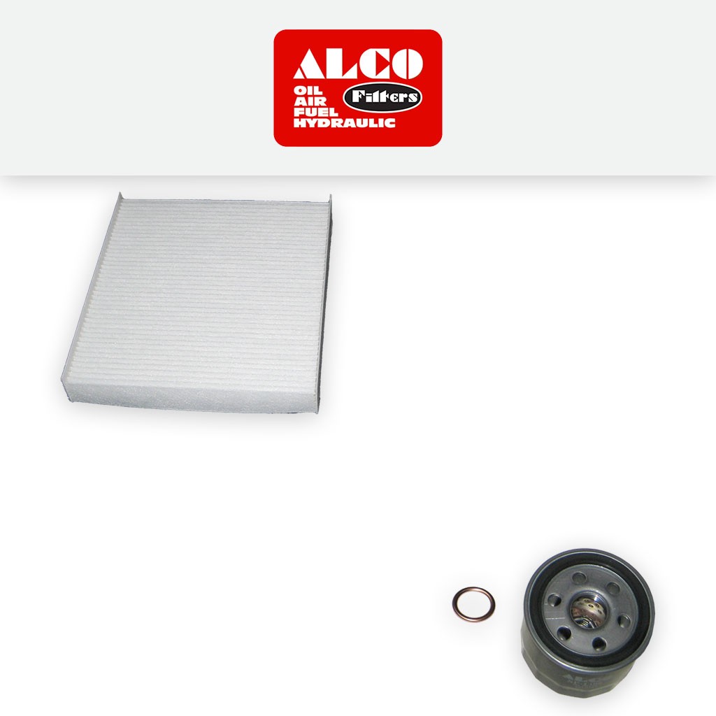 SERVICE KIT for DACIA SANDERO 1.2 ALCO OIL CABIN FILTERS (2012-2018)