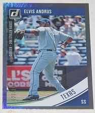 2018 Donruss Baseball Career Stat Line #185 - Elvis Andrus 28/266 Texas Rangers