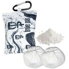 Disc Golf Chalk Bag Bundle | 2 Extra Chalk Balls Included | Refillable Grip Enha