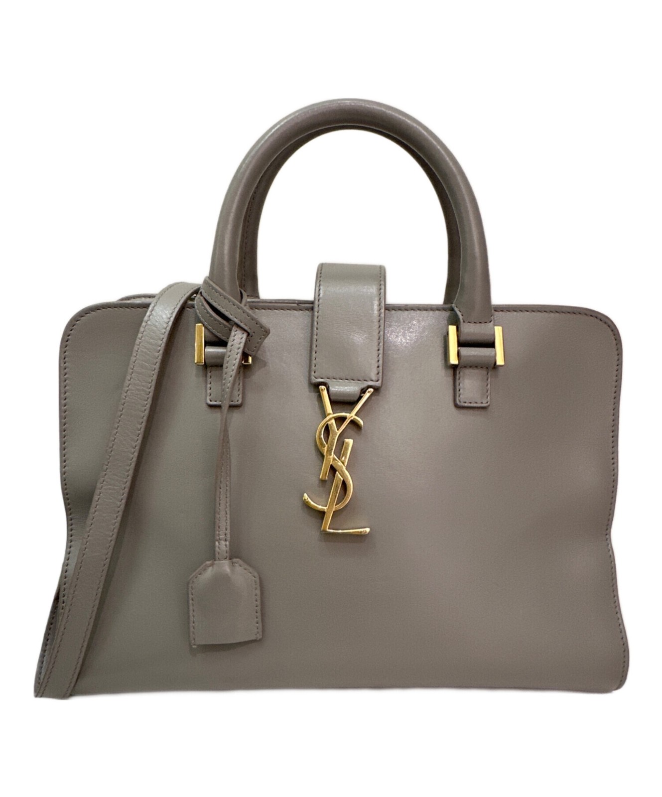 Saint Laurent Paris CABAS Borsa a tracolla classica a 2 vie Grigio