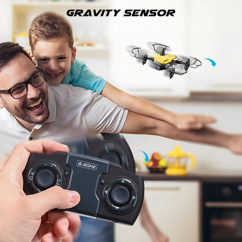 Micro Foldable RC Drone Remote Control Quadcopter Toys With Camera WiFi (Yellow) - Picture 8 of 9