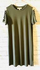 MICHAEL Michael Kors Shirt Dress Dark Olive Size XS