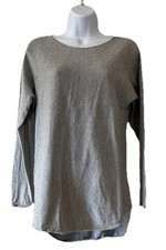 MICHAEL Michael Kors Gray Tunic Lightweight High Low Sweater Size Small