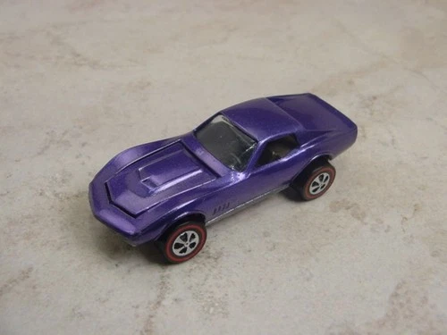 Restored Hot Wheels Redline - US Custom Corvette in Early Purple! Free Ship!!