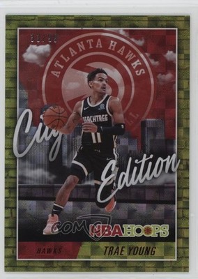 2020-21 Panini NBA Hoops City Edition Hyper Red 33/99 Trae Young #1 19n6