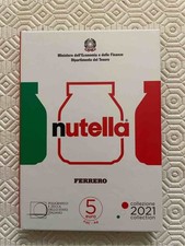 Trittico Nutella 2021 _ 3 Monete Argento 5 Euro _ Folder Unico 5000 pz