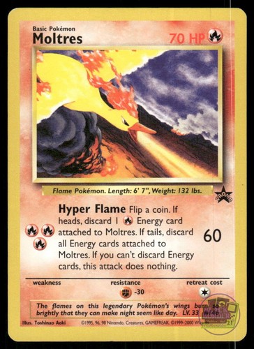 Moltres 21 Promo Wizards Black Star Promos Pokemon LP
