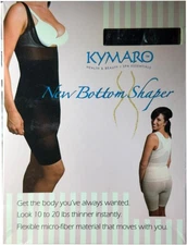 Kymaro New Bottom Shaper-Large, Black Bottom 3, Smoothes Hips & Thighs-NIB-