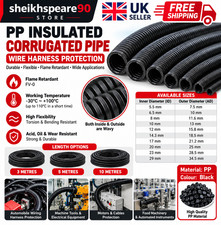 Flexible Cable Conduit Split & Unsplit Wire Loom Sleeving Sheathing Harness UK