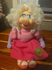 Vtg 1989 Jim Henson Muppets Miss Piggy Plush Doll Kermit Skirt Direct Connect