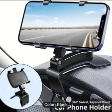 Angle Adjustable Car Phone Mount Holder 360° Rotation Dashboard