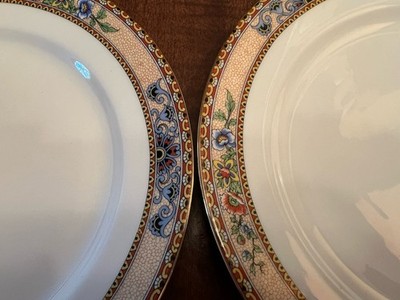 Jean Pouyat Limoges POY59 Dinner Plates 9-5/8  Lot of 2 France