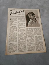TBOOK10 MAGAZINE ARTICLE & PICTURE 12X9" RUDOLPH VALENTINO 